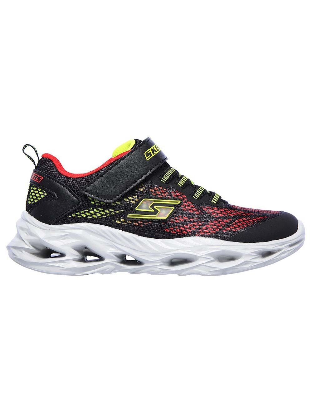 NIÑOS SKECHERS VORTEX FLASH 400030N-BKRD