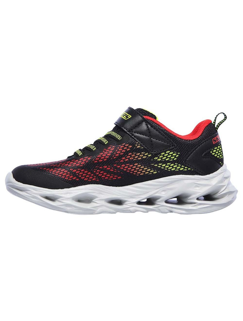 NIÑOS SKECHERS VORTEX FLASH 400030N-BKRD