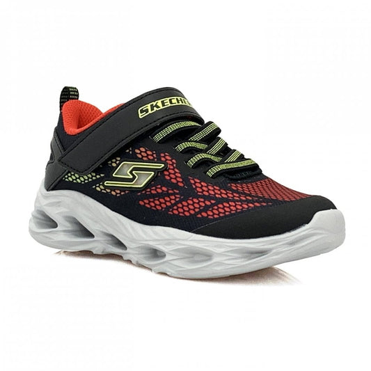 NIÑOS SKECHERS VORTEX FLASH 400030N-BKRD